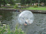 Waterpret bij de sluis
