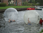 Waterpret bij de sluis